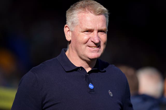 Dean Smith has been appointed Leicester manager until the end of the season (Joe Giddens/PA)