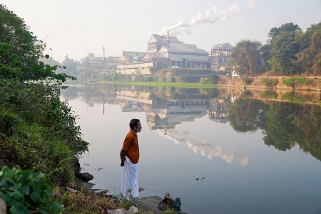 APTOPIX Climate India River Pollution