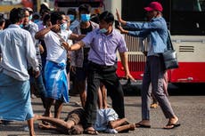 At least 50 dead as Myanmar military launches air strikes on rebel group’s public event