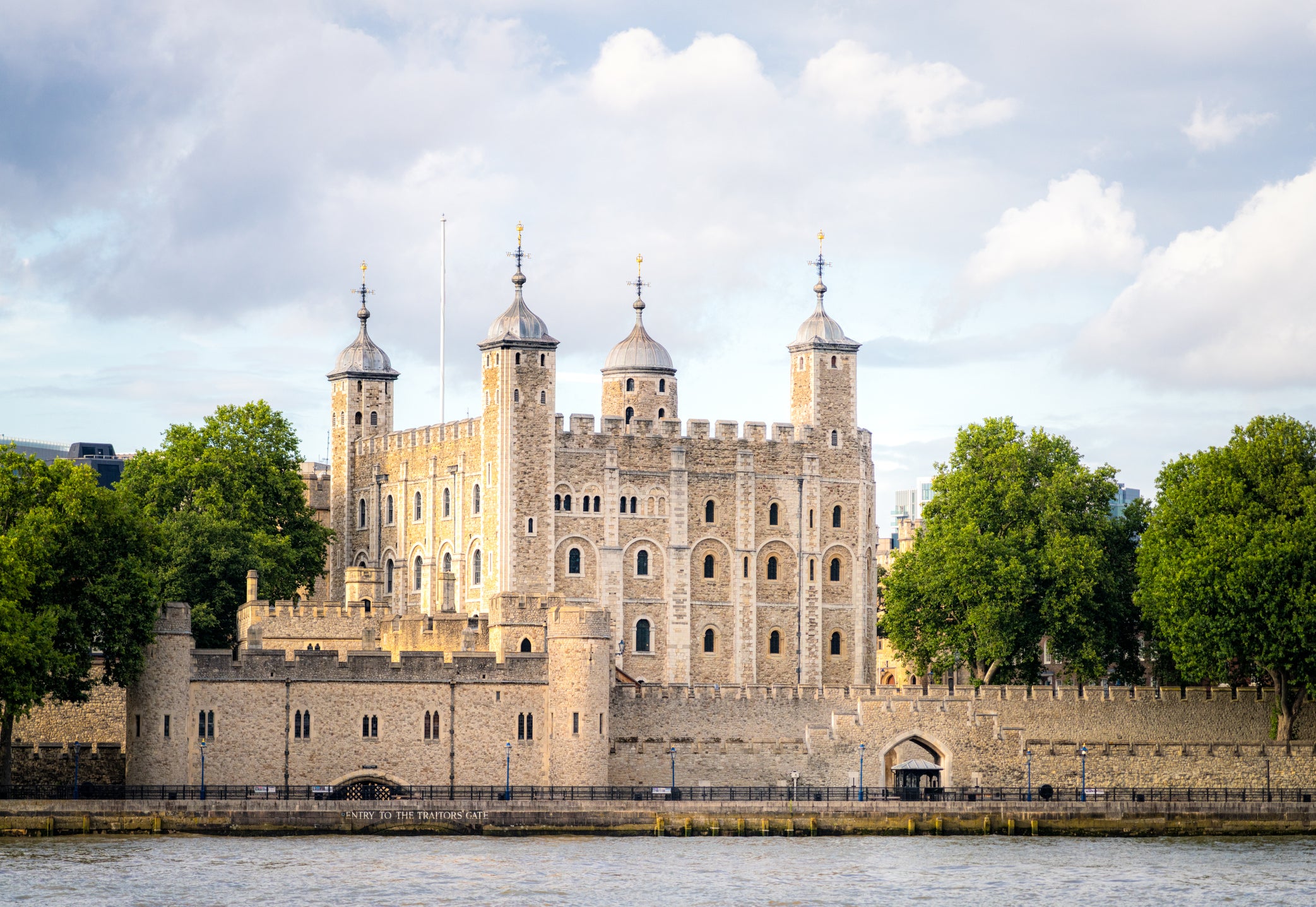 A view of the Tower of London from across the River Thames