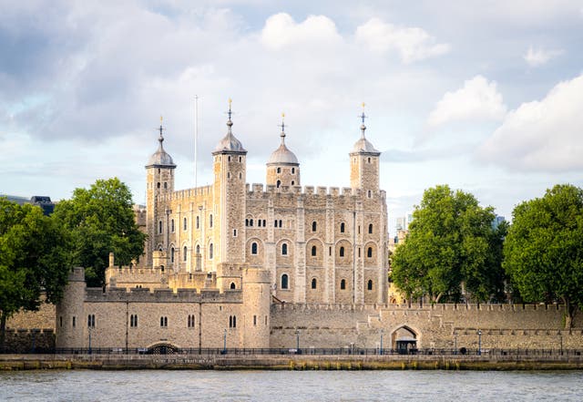 <p>A view of the Tower of London from across the River Thames </p>