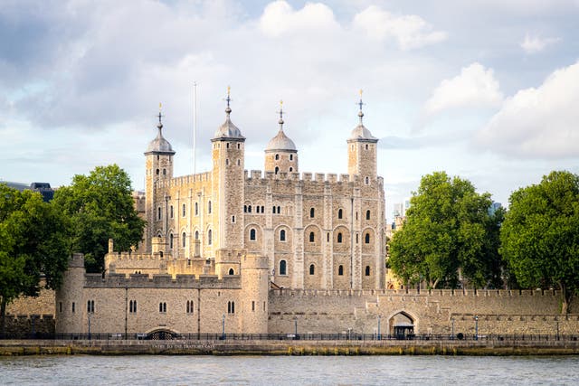<p>A view of the Tower of London from across the River Thames </p>
