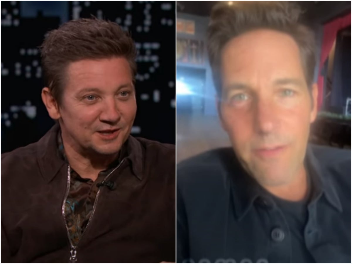 Jeremy Renner shares hilarious fake Cameo video Paul Rudd sent him after snowplough accident