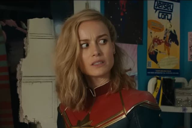 <p>Brie Larson in Kamala Khan’s bedroom in the trailer for ‘The Marvels'</p>