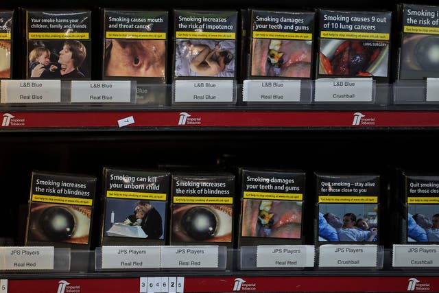 Cigarettes for sale (PA)