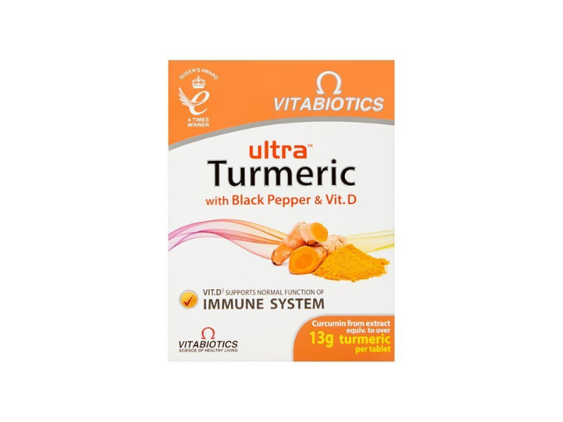 vitabiotics ultra turmeric immune system gut health