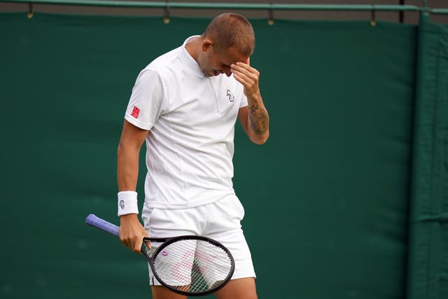 Dan Evans bowed out of the Rolex Monte Carlo Masters at the hands of Ilya Ivashka (Adam Davy/PA)