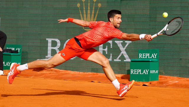 <p>Novak Djokovic battled past  Ivan Gakhov in Monte Carlo </p>