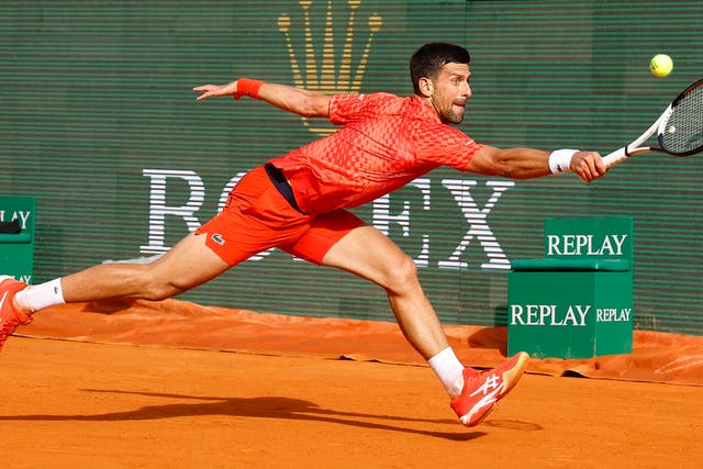 <p>Novak Djokovic battled past  Ivan Gakhov in Monte Carlo </p>