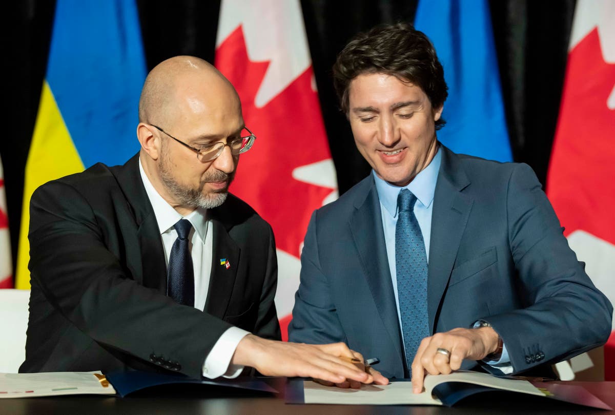 Trudeau provides more Ukraine aid, dismisses site being down