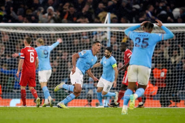 <p>Rodri’s goal sparked Man City to a huge win over Bayern </p>