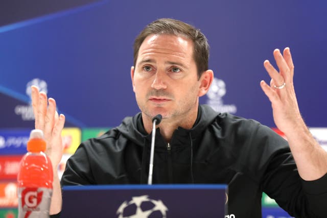 Europe offers Chelsea a break from their Premier League struggles, says Frank Lampard (Isabel Infantes/PA)