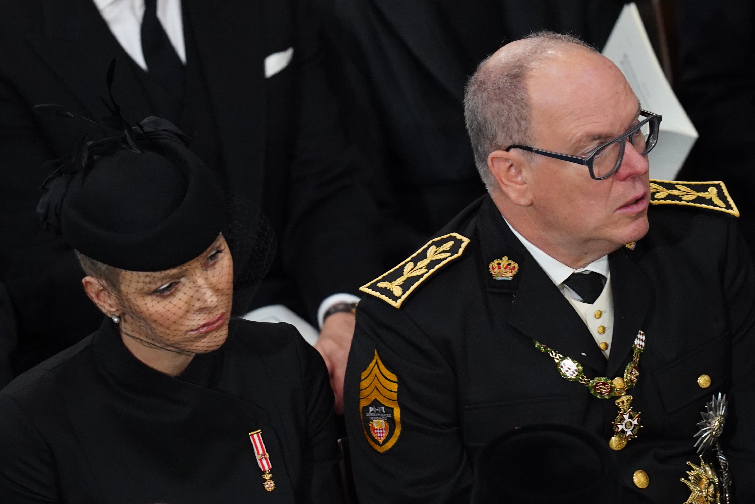 Prince Albert II and Princess Charlene of Monaco attended the state funeral of Queen Elizabeth II in September 2022