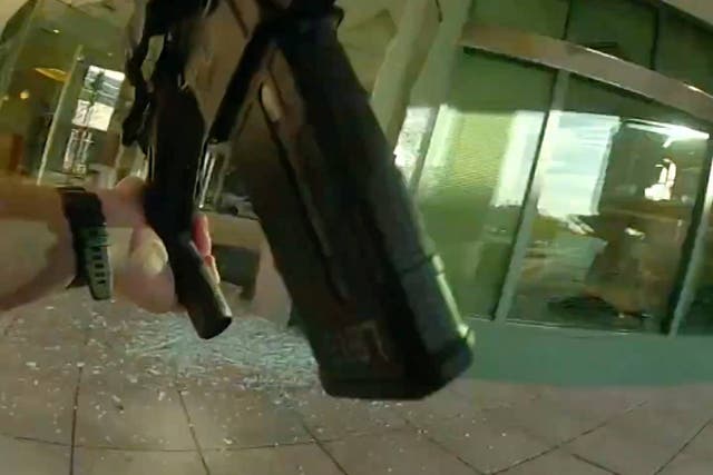 <p>Bodycam shows police response to Monday’s shooting </p>