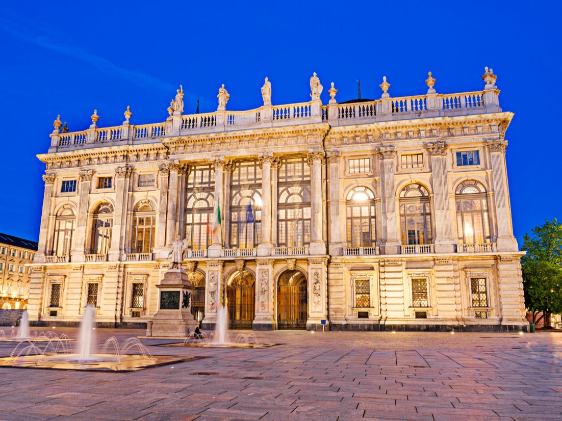Palazzo Madama in Turin was recently vandalised