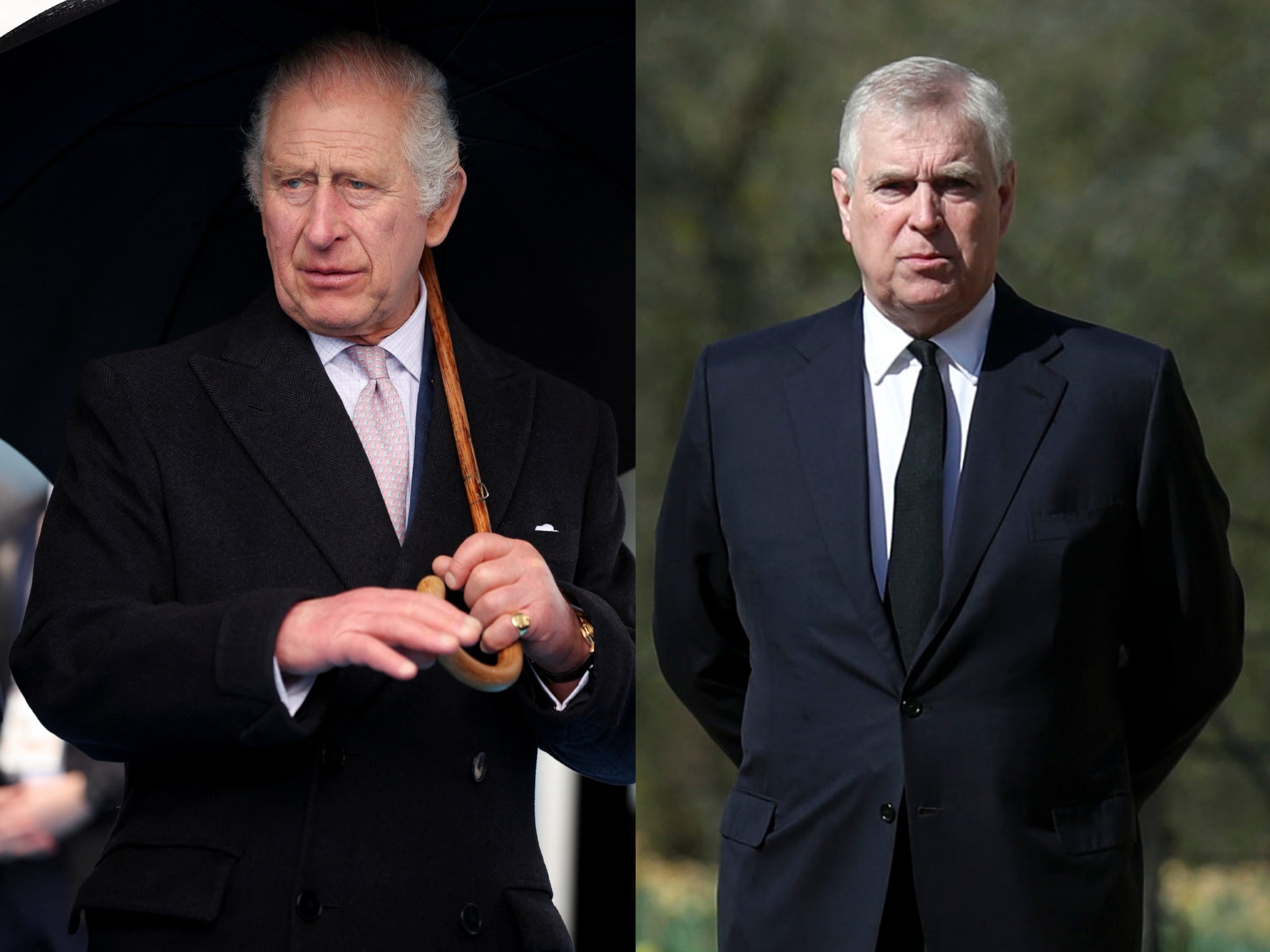 King Charles III and the Duke of York are said to be in disagreement over Prince Andrew’s residence