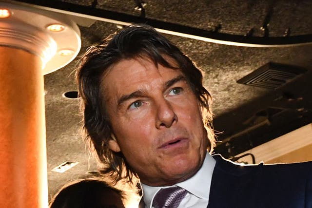 <p>Tom Cruise pictured at the Oscars nominees luncheon on 13 February, 2023</p>