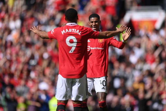 <p>Anthony Martial has made a timely return with Marcus Rashford now injured</p>