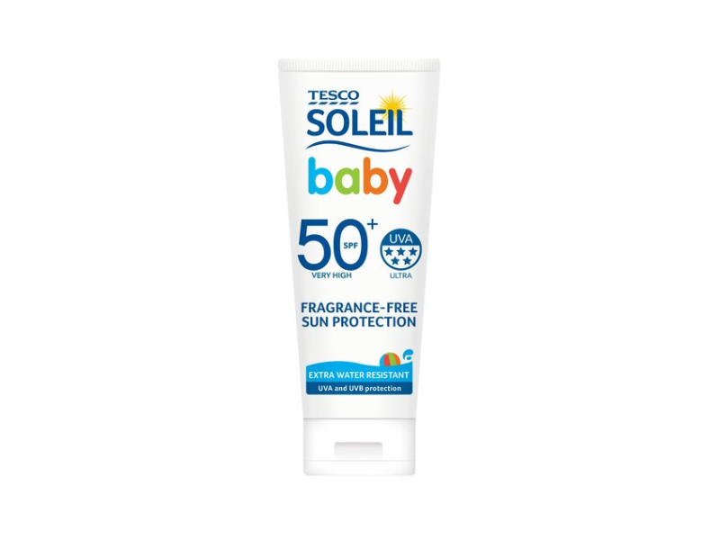 tesco soleil baby sunscreen cream protection