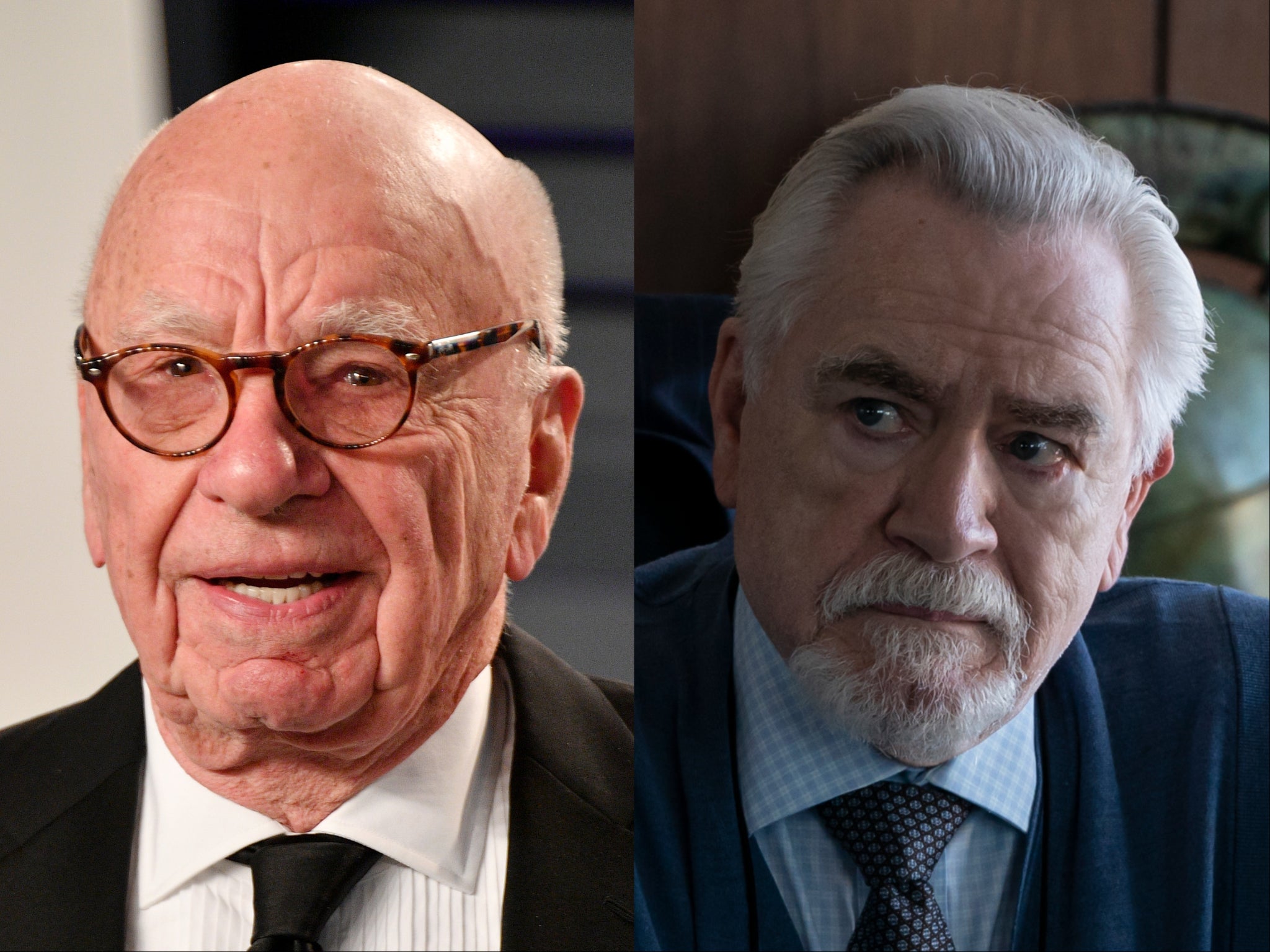 Rupert Murdoch (left) and Brian Cox in ‘Succession'