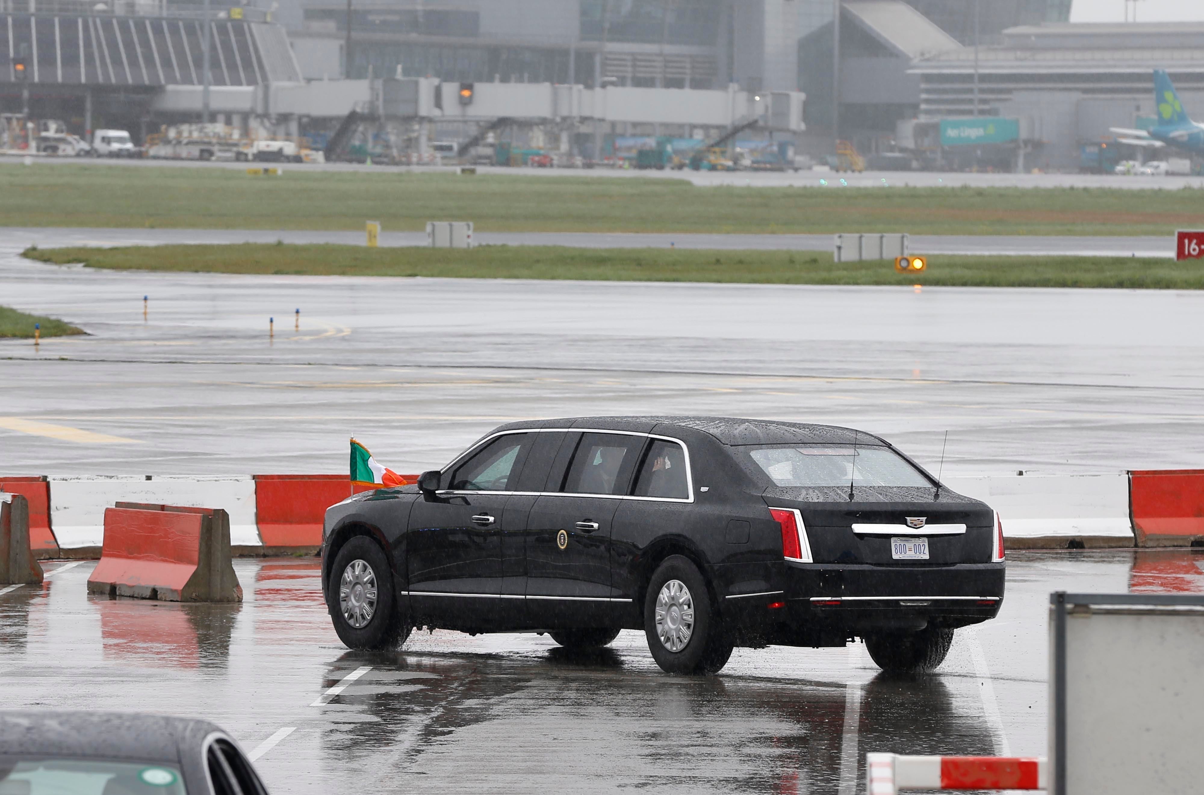 <p>Biden leaves Dublin Airport</p>