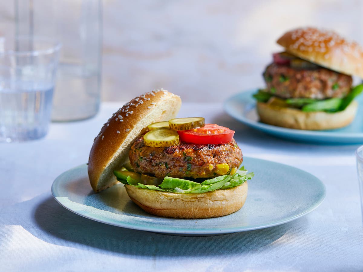 Turkey burgers that get the whole family involved