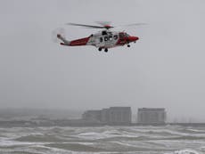 Storm Noa: Search for woman swept out to sea as rollercoasters suspended in 96mph winds