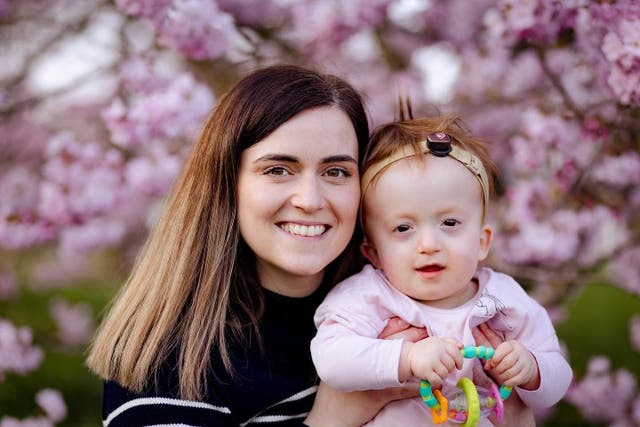 <p>Among the thousands is two-year-old Sofia Brogden (right, with her mother Dasha), who was recruited to the DDD study and received a diagnosis when she was just one month old, while still in neonatal care</p>