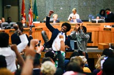 Watch again: Justin Pearson returns to Tennessee House after gun control protest