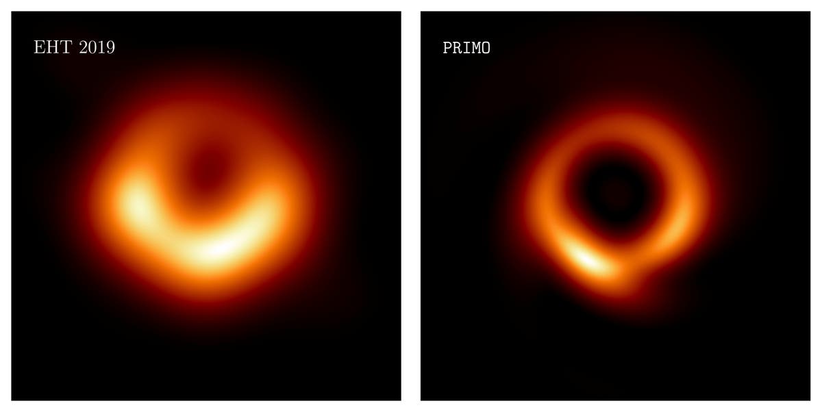 First image of a black hole gets a makeover with AI