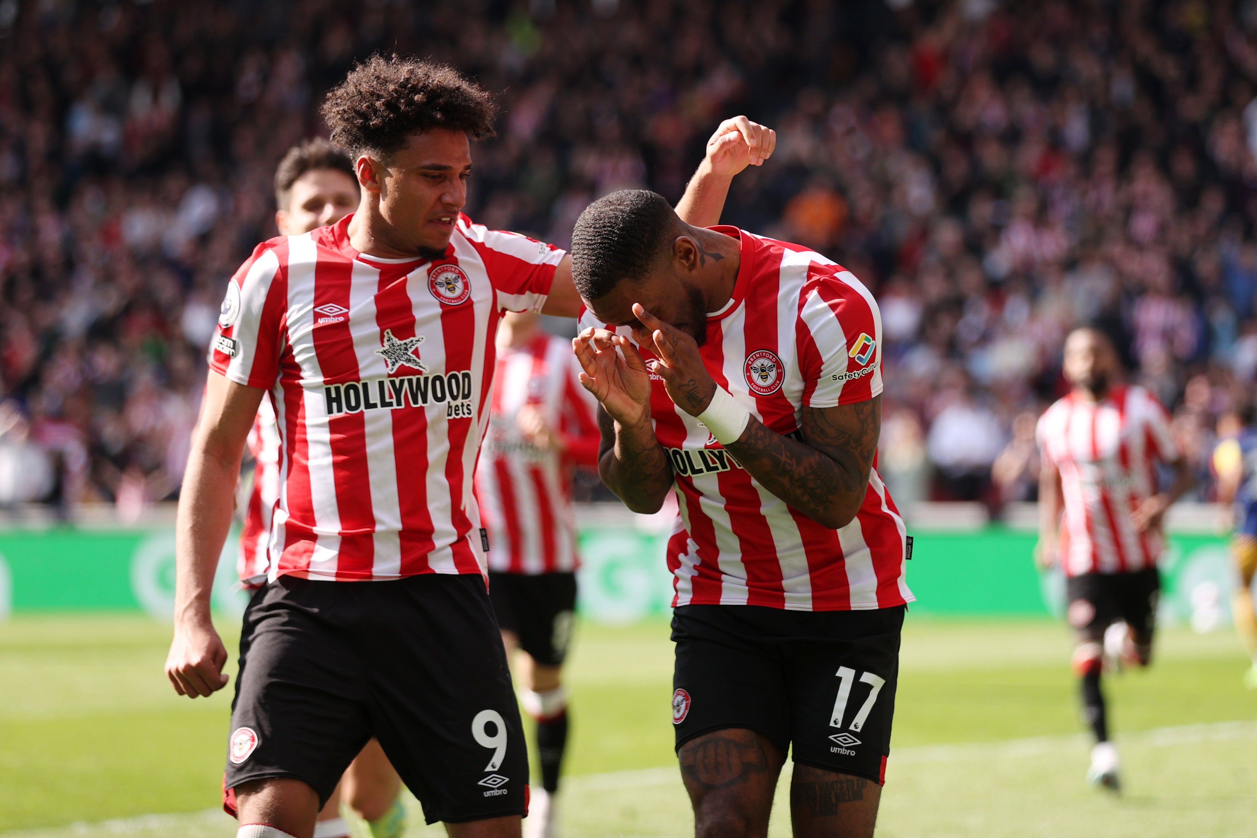 Brentford are one of eight Premier League clubs with a gambling company as their shirt sponsor