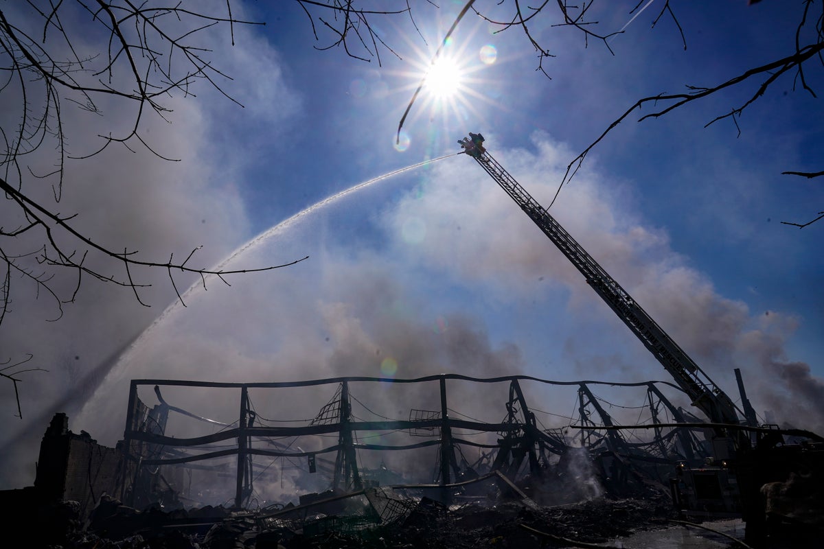 Evacuation order lifted in area near Indiana plastics fire