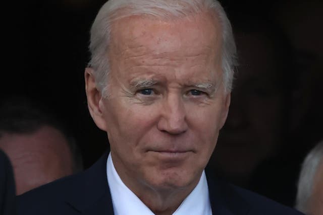 US President Joe Biden (Liam McBurney/PA)