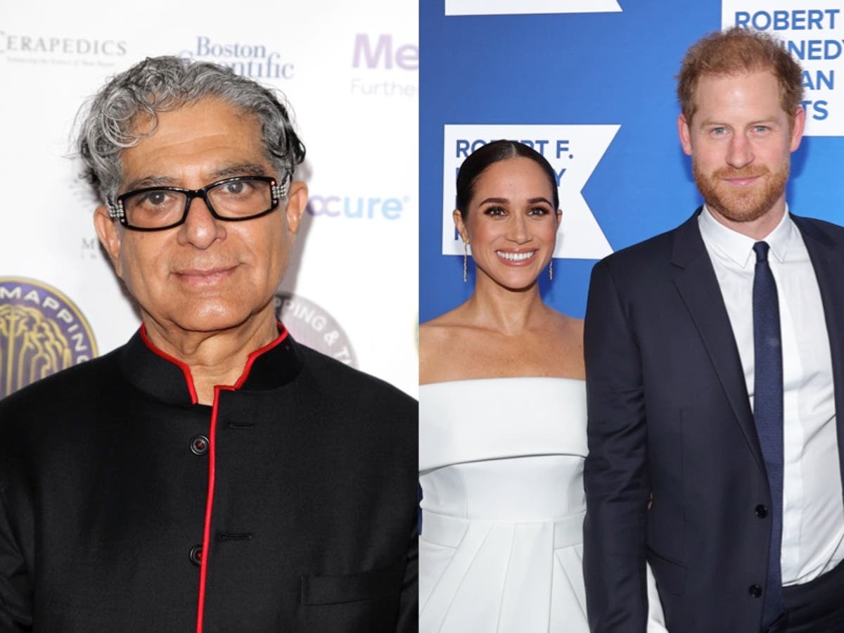 El príncipe Harry y Meghan Markle ‘luchan’ en medio de una ruptura en la familia real, dice Deepak Chopra