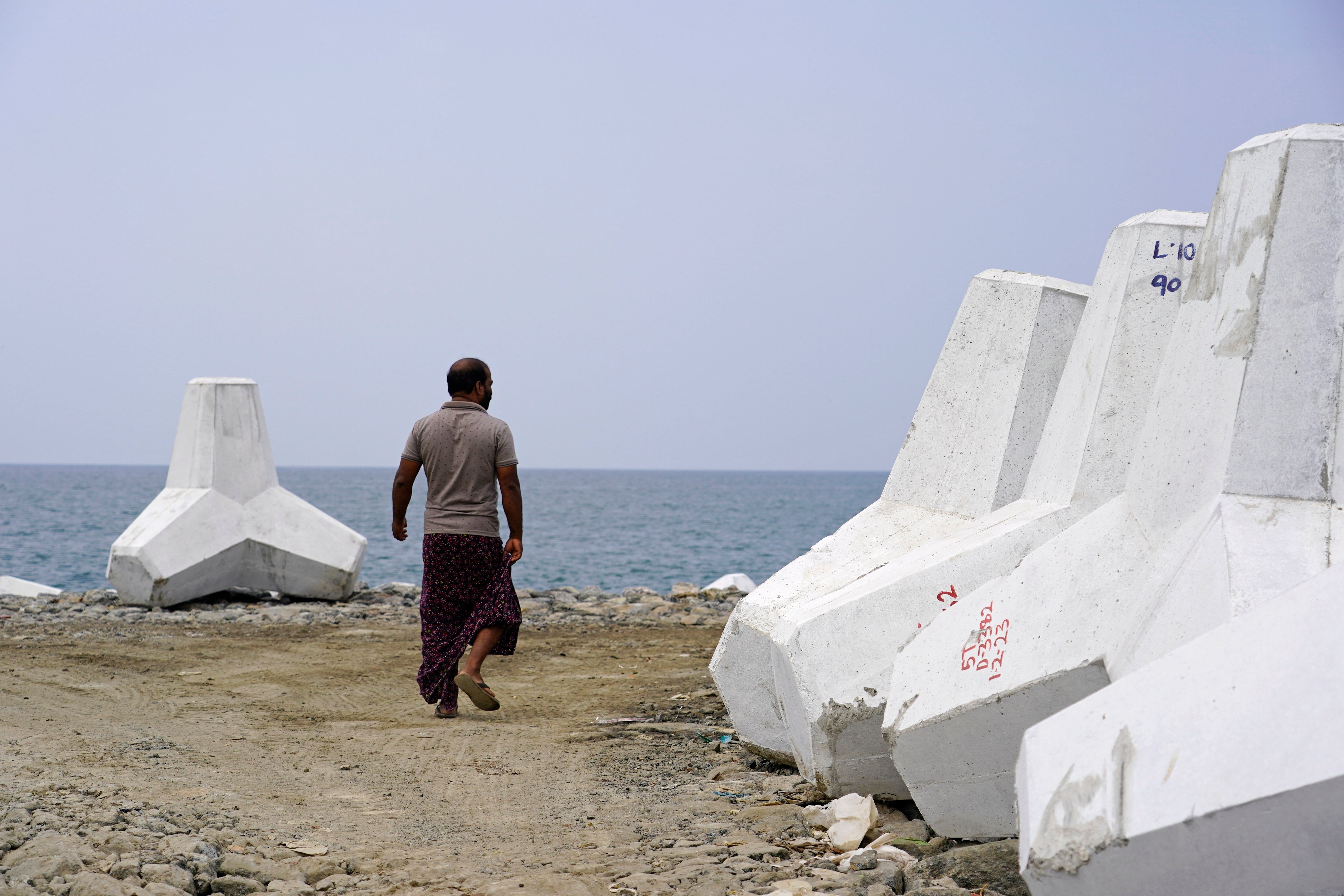 Climate India Sea Wall