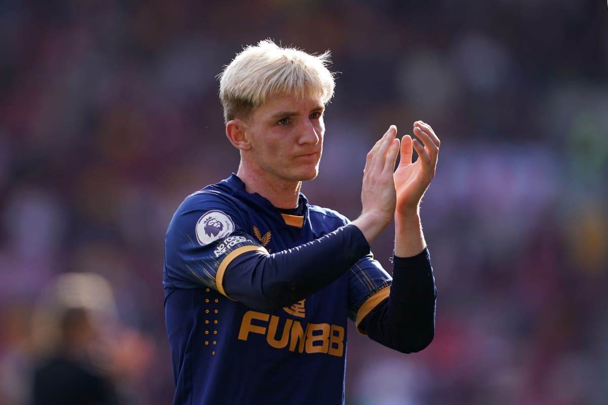 Eddie Howe wants to help Anthony Gordon channel aggression for Newcastle