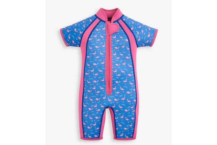 JoJo Maman Bebe flamingo print wetsuit