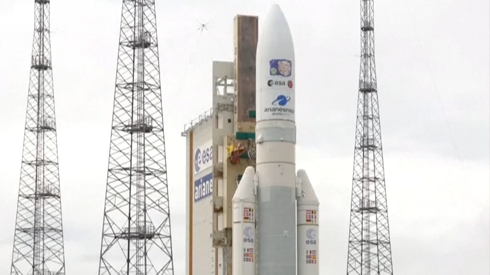 <p>Watch live: ESA launches mission to explore Jupiter’s ocean-bearing moons</p>