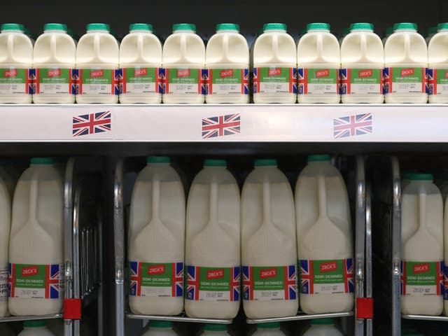 <p>The price of a pint of milk has been cut from 95p to 90p</p>