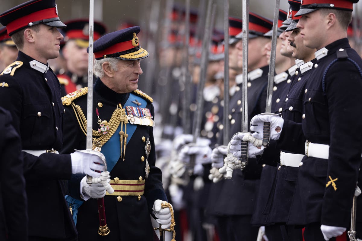 King describes &lsquo;immense pride&rsquo; in William and Harry at Sandhurst Sovereign&rsquo;s Parade