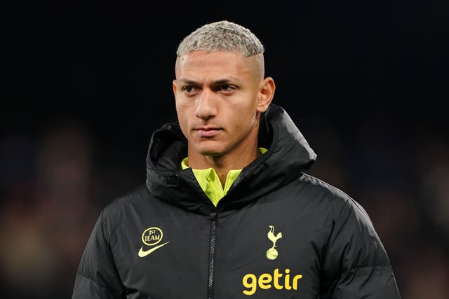 Richarlison has been urged to learn from his injury-hit season by Tottenham acting head coach Cristian Stellini (Zac Goodwin/PA)