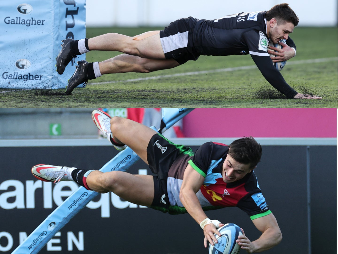 Mateo Carreras and Cadan Murley are two of the Gallagher Premiership’s most potent try-scorers