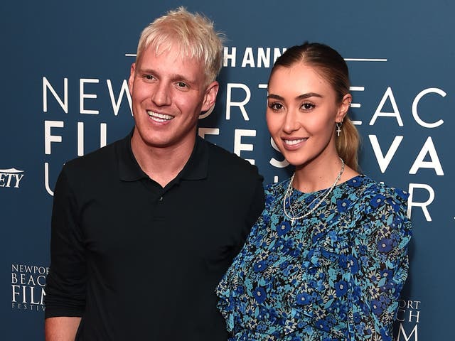 <p>Jamie Laing and Sophie Habboo attend Newport Beach Film Festival UK Honours 2020</p>