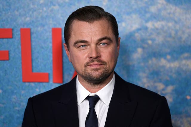 <p>Leonardo DiCaprio attends the world premiere of “Don’t Look Up” at Jazz at Lincoln Center on Dec. 5, 2021, in New York</p>