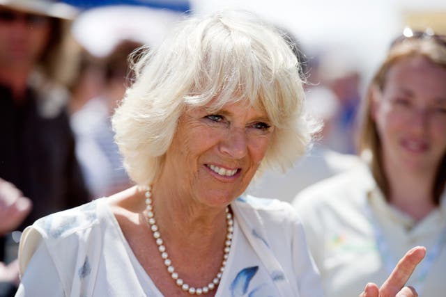 Camilla during a visit to the RHS Hampton Court Palace Flower Show (Geoff Pugh/Daily Telegraph/PA)