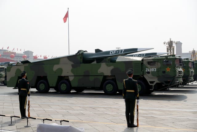 China Missile Test