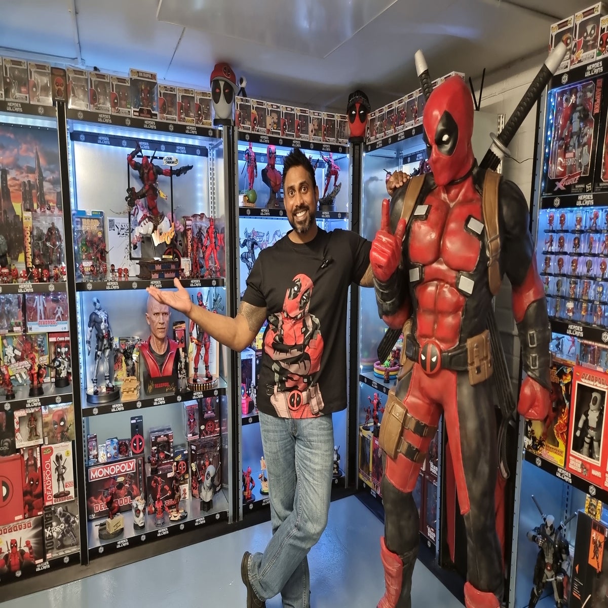 World record holder achieves 'lifelong dream' with most Deadpool  memorabilia