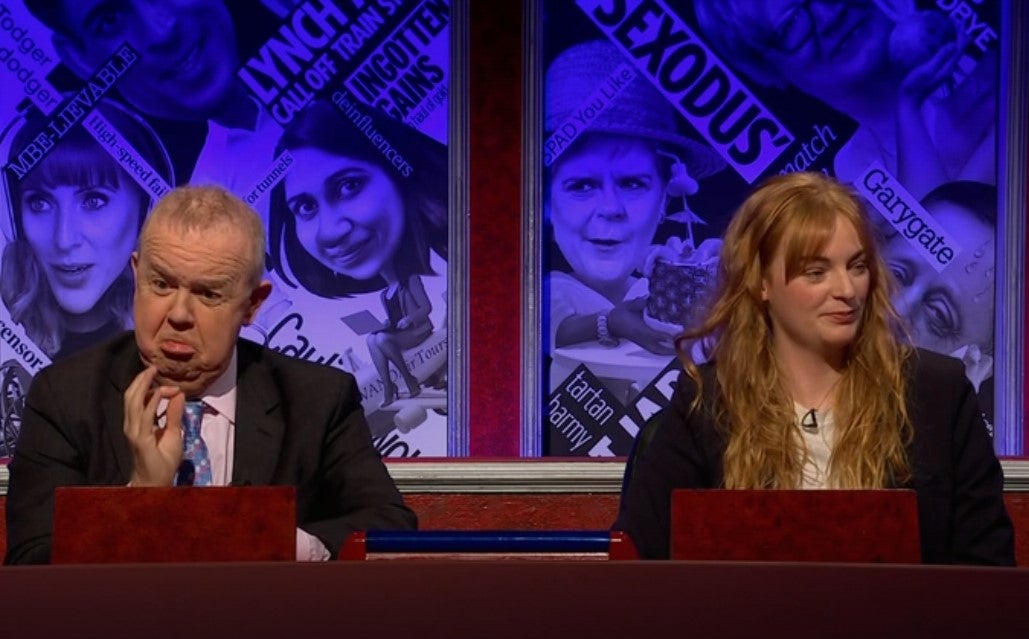 Ian Hislop and Charlotte Ivers on ‘HIGNFY’
