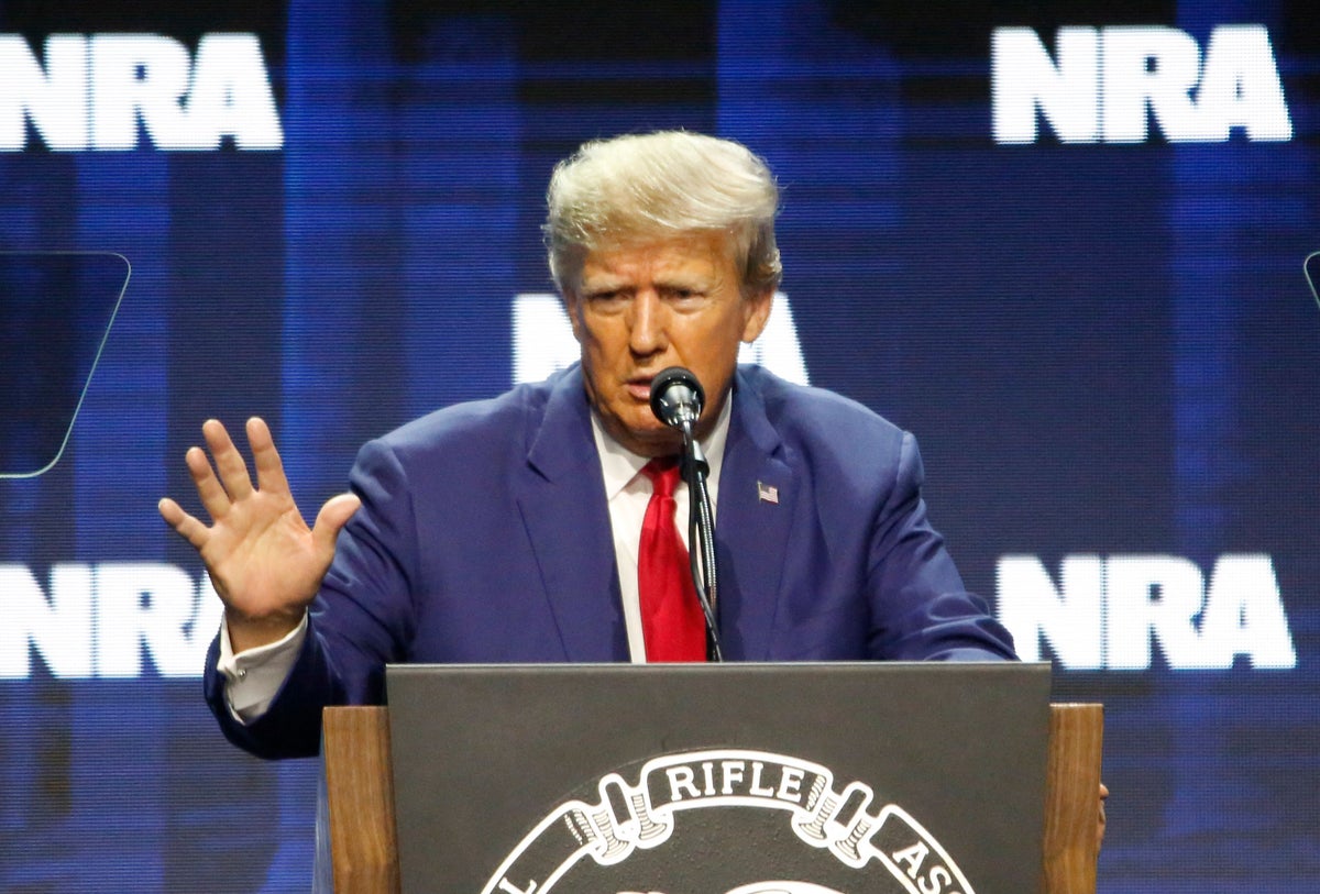 Trump threatens trans healthcare in NRA speech baselessly blaming gender-affirming care for violence