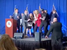 ‘Jews Against DeSantis’ protesters interrupt Ron DeSantis speech